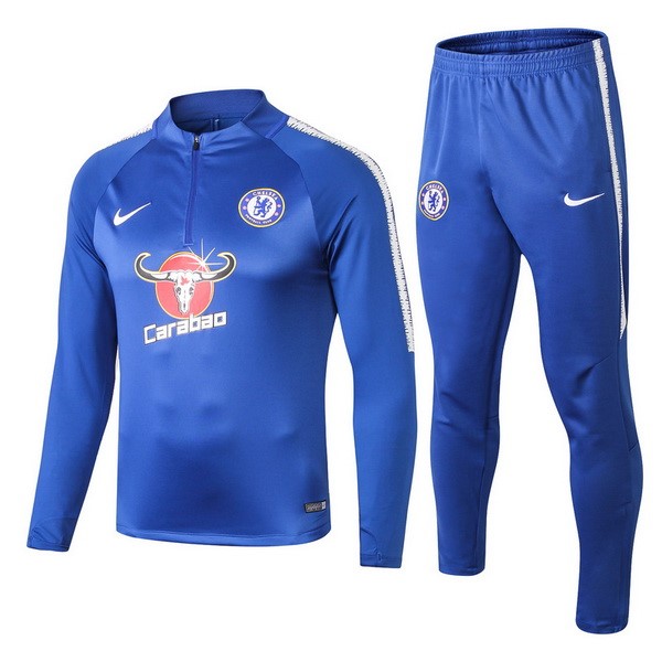 Survetement Football Chelsea 2018-19 Bleu Clair